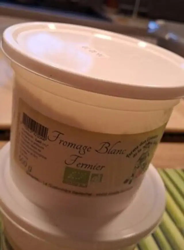 Fromage blanc fermier front packaging