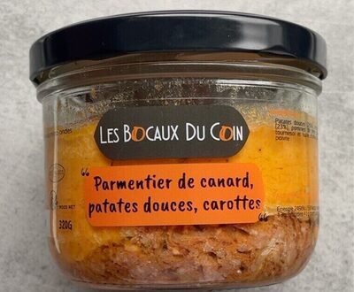 Parmentier de canard, patates douces, carottes