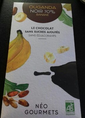 Chocolat Ouganda noir 70% banane