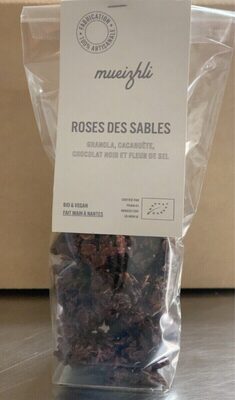 Roses des sables : granola cacahuète chocolat noir