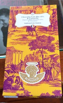Chocolat lait bio et cannelle