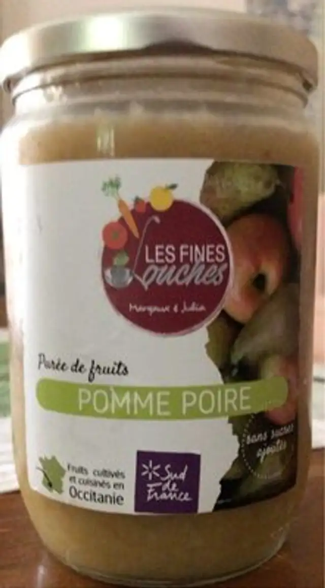 Purée de Fruits pomme poire front packaging