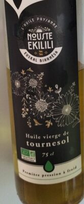 Huile vierge de tournesol