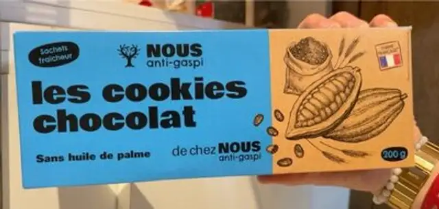 cookies chocolat front packaging