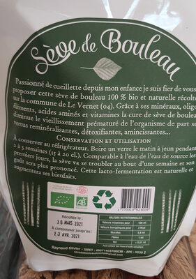 Sève de bouleau