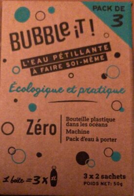 Eau petillante front packaging