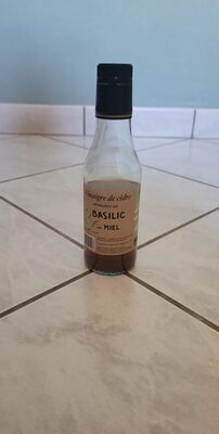 Vinaigre de cidre au basilic et au miel