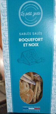 Sablés salés roquefort et noix