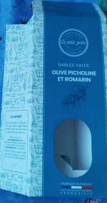 Sablés salés olive Picholine et romarin