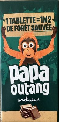 Tablette de chocolat onctueux front packaging