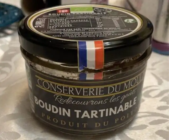 Boudin tartinable Bio front packaging