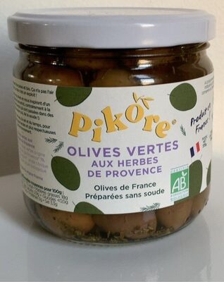 Olives vertes aux herbes de Provence