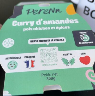 Curry d’amande pous chiches et epices