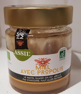 Miel avec propolis front packaging