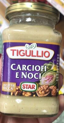 carciofi e noci front packaging