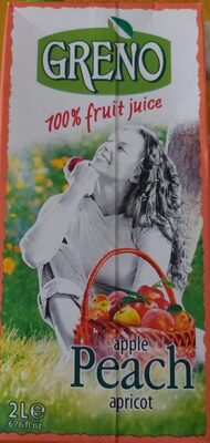 100% Сок от ябълка, праскова и кайсия