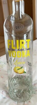 Flirt Vodka lemon front packaging