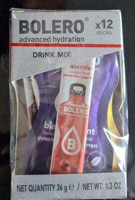 Bolero advanced hydration front packaging