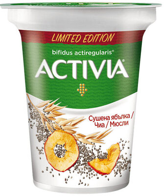 Activia сушена ябълка /чиа/мюсли