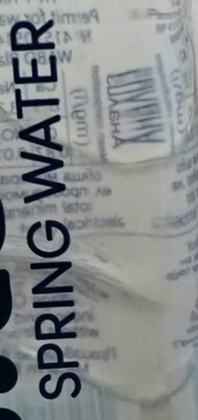 Rilana spring water ingredients label