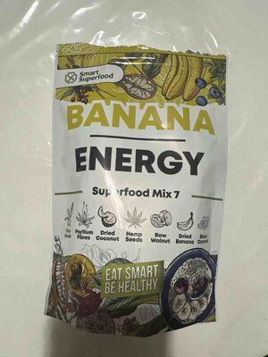 Banana Energy Superfood Mix 7 front packaging