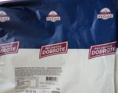 Francoski rogljiček mini s čokoladno - lešnikovim nadevom