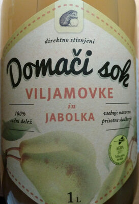 Domači sok Viljamovke in Jabolka