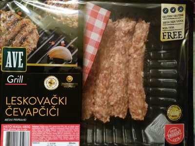 Leskovački čevapčiči front packaging