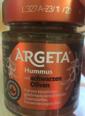 Houmous aux olives noires