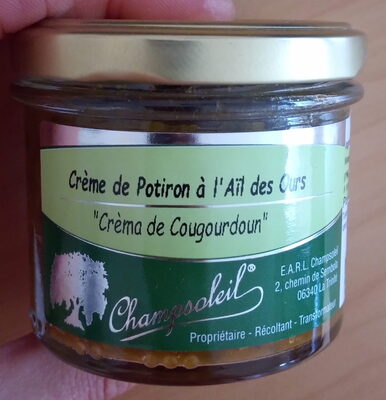 Crème de potiron à l'ail des ours