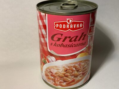 Podravka Grah s Kobasicаma front packaging