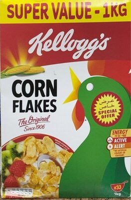 Corn flakes front packaging