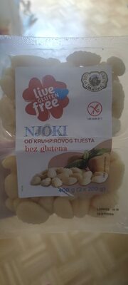 Njoki bez glutenq front packaging