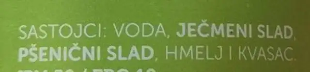 cvita Šibenik ipa ingredients label