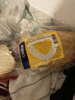 polubijeli kruh front packaging