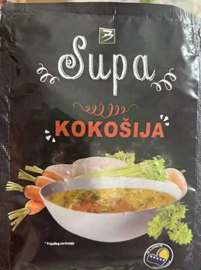 Kokošja supa front packaging