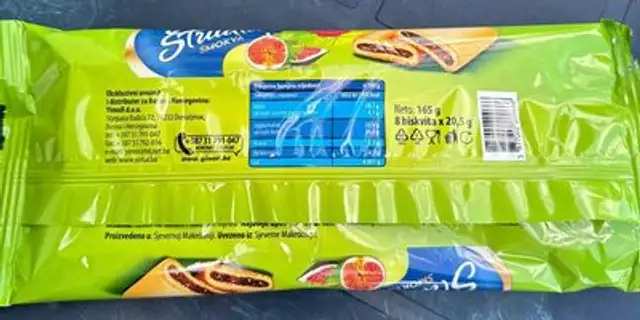 Strudla Smokva nutrition facts table