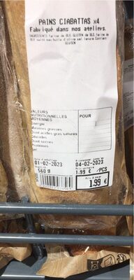 Pains ciabattas