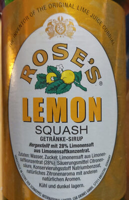 Roses Lemon Squash