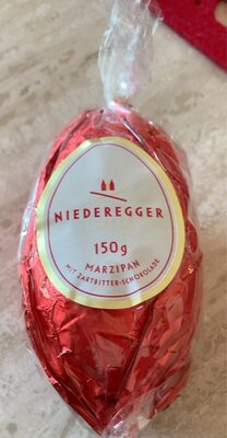 Marzipan Ei mit Zartbitter Schokolade