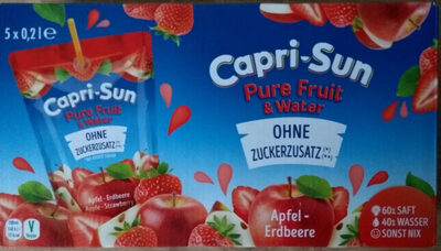 Capri-sun Apfel-erdbeere 5er front packaging