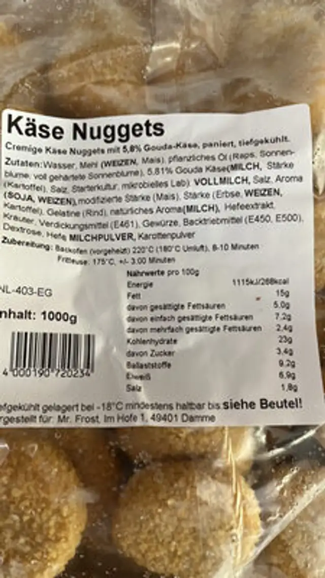 Unknown ingredients label