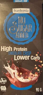 High Protein Chocolate Crips Chocolade front packaging