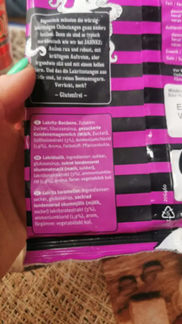 ALDI Jahnke Chile Stangen 0.99€ 150g 1kg 6.60€ ingredients label
