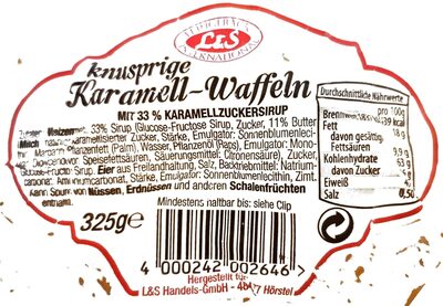 knusprige Karamell-Waffeln