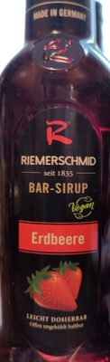 Erdbeere Bar-Sirup