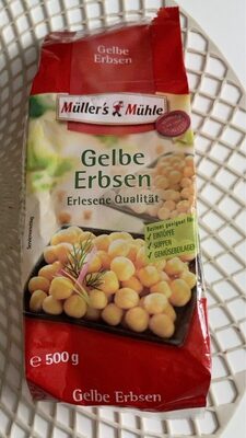 Gelbe erbsen front packaging