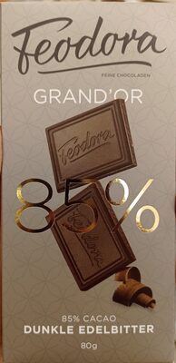 Grand'Or 85% Dunkel Edelbitterschokolade