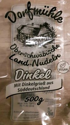 E Dorfmühle Oberschwäbische Land-Nudeln Dinkel 500g 1.99€ 1kg 3.98€