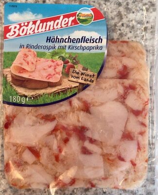 Hähnchenfleisch in Aspik